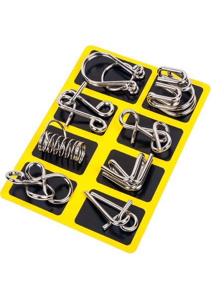 Stil2 Sarı Stil Metal 3D Montessori Bulmaca Tel Iq Zihin Zorlayıcı Bulmacalar Çocuklar ve Yetişkinler Için Oyuncaklar Çocuklar Hediye (Yurt Dışından)