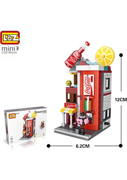 Çikolata Tarzı Çocuklar ve Yetişkinler Için Loz Yapı Taşları Şehir Manzarası Kafe ve Mağaza Mimari Oyuncak Hediye (Yurt Dışından)