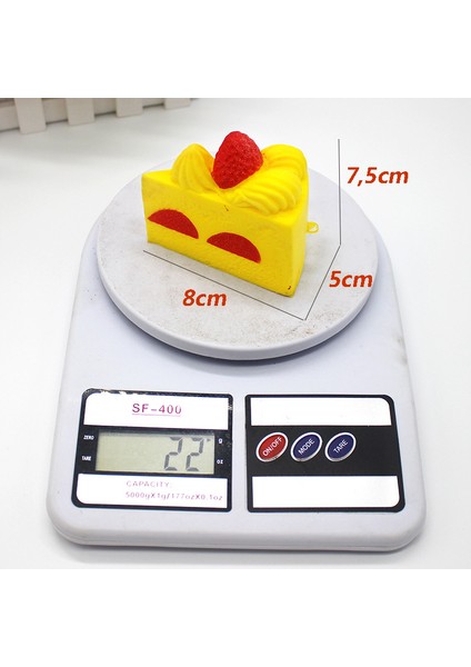 Sarı Stil Yeni Squishy Yavaş Yeniden Şekillenen Üçgen Küçük Kek Çilek Ekmek Yavaş Yeniden Şekillenen Kek Cep Telefonu Süsü Kek Yavaş Yeniden Şekillenen Rapor (Yurt Dışından)