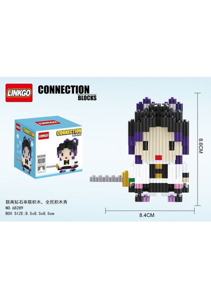 NO.68289 Stili Kutu Yok Anime Şeytan Öldüren Figürler Sihirli Yapı Taşları Kamado Tanjirou Nezuko Inosuke Mini Bağlantı Blokları Oyuncaklar Çocuklar Için (Yurt Dışından)