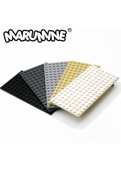 Siyah Stil Marumıne 8X16 Nokta Taban Plakası Parçacıklar Inşa Blokları Uyumlu Moc Klasik Tuğlalar Aksesuarlar Kendin Yap Oyuncaklar Erkek Kızlar Için (Yurt Dışından)