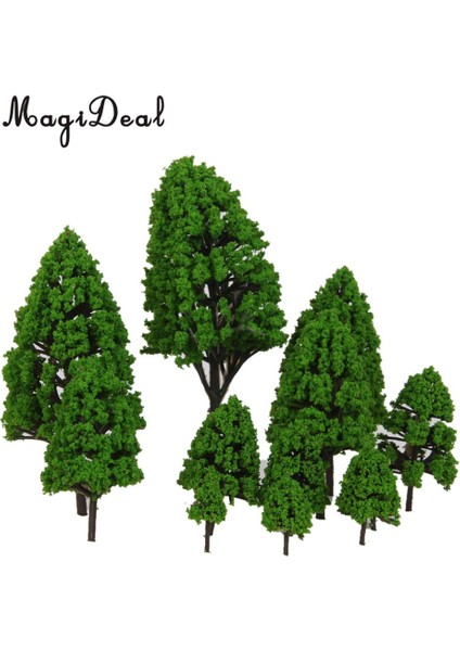 Magideal Plastik Ağaç Modeli Işık Yeşil Yapraklar Demiryolu Manzara Sahnesi Peyzaj Türkiye Için Park Sokak Düzeni Için (Yurt Dışından) fırsatları