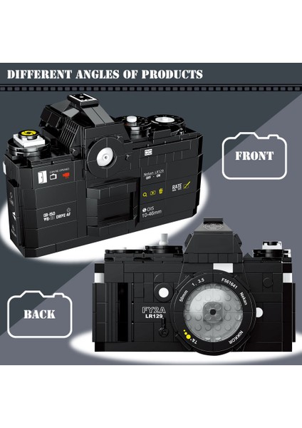 JM48-00845 Stili Ipuçları Yaratıcı 316 F Dijital Kamera Fotoğraf Moc Yapı Blokları Set Tuğla Klasik Eğitici Model Kendin Yap Oyuncaklar Çocuklar Için Oyuncak (Yurt Dışından)