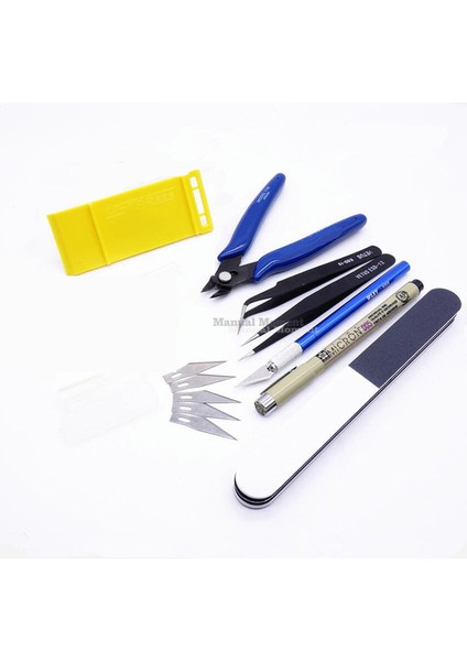 Set K Style Gundam Araçları ve Askeri Hobby Model Combo Seti - Parlatma ve Kesme Araçları ile Dıy Aksesuarları (Yurt Dışından)