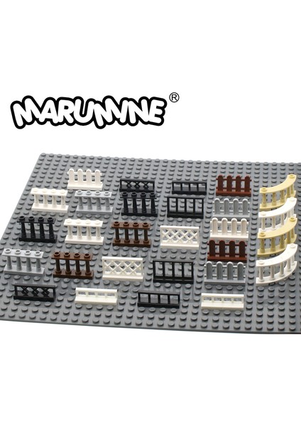 3633 Siyah Stil Marumine Moc Şehir Aksesuarları Tuğla Çit Korkuluk Merdiven Ev Bahçe Oyuncak Inşaat Yapım Blokları Parçaları (Yurt Dışından)