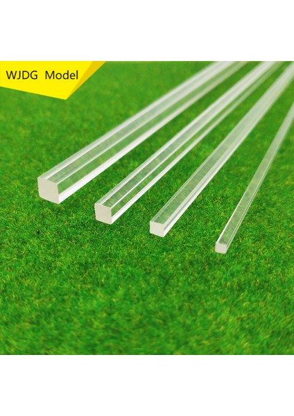 2X250MM 10 Adet Stil Yüksek Şeffaf Akrilik Pleksiglas Çubuğu 25CM Uzunluk Dıy Inşaat Model Malzemesi (Yurt Dışından)