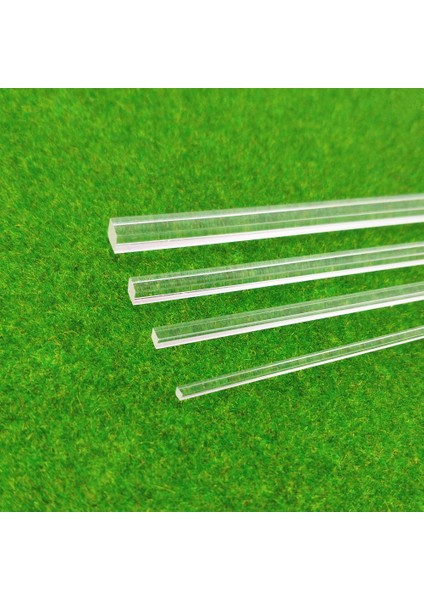 2X250MM 10 Adet Stil Yüksek Şeffaf Akrilik Pleksiglas Çubuğu 25CM Uzunluk Dıy Inşaat Model Malzemesi (Yurt Dışından)