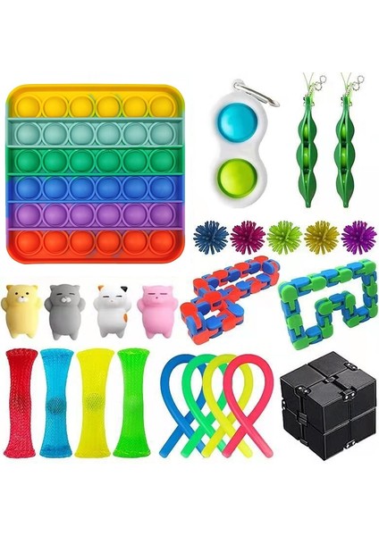 Koyu Mor Tarzı Yetişkin Çocuklar Için 150 Stil Üst Fidget Oyuncak Paketi Anti Oyuncak Seti Mermer Hediyesi Sensory Antistres Oyuncak Kutusu (Yurt Dışından)