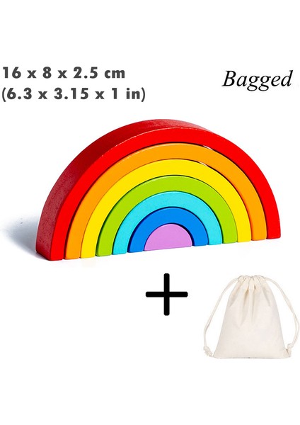 D Stili Gökkuşağı Yığın Oluşturucu Yaratıcı Ahşap Oyuncaklar Dengeli Yapı Blokları Yığın Oluşturma Oyunları 3D Bulmaca Montessori Eğitici Oyuncaklar Çocuklar Için (Yurt Dışından)