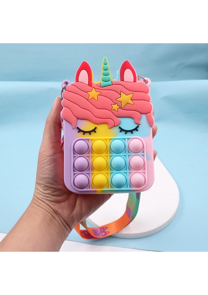 4 (Omuz Askısı) Stili Yeni Cüzdan Pop It Parmak Oyuncağı Popit Kawaii Sıkıştırılabilir Basit Dimple Topu Figet Anti Seti De Fidget Squish Popi (Yurt Dışından)