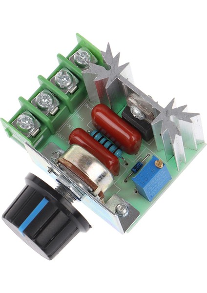 1 Adet 50-220V 2000W Hız Kontrol Cihazı Dimmerler Scr Voltaj Regülatörü Termostat Aracı (Yurt Dışından)
