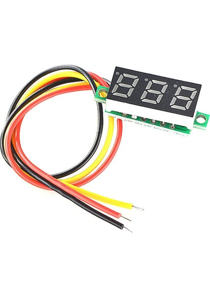 10PCS Dc Voltmetre Ekran 3-Wire Dc 0-100V Gerilim Test Cihazı 4 Renk Kombine Mini (Yurt Dışından) fırsatları