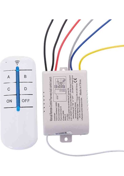 Dijital Kablosuz Uzaktan Kumanda LED Anahtarı Rf Uzaktan Kumanda LED Işık Anahtarı 4 Yollu Röle 220 V 50/60Hz Tavan LED Lamba Ampul (Yurt Dışından) fiyatları