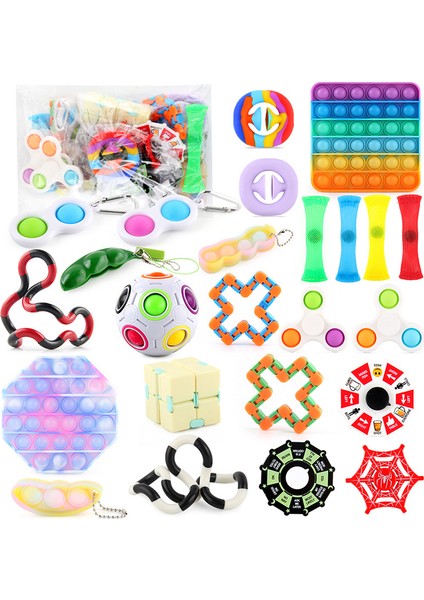Yeşil Kahverengi Tarzı Yetişkin Çocuklar Için 150 Stil Üst Fidget Oyuncak Paketi Anti Oyuncak Seti Mermer Hediyesi Sensory Antistres Oyuncak Kutusu (Yurt Dışından)