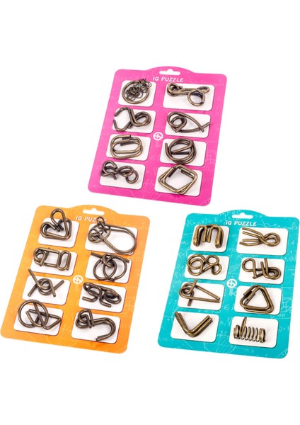 Stil2 Sarı Stil Metal Montessori Bulmaca Tel Iq Zihin Zorlayıcı Bulmacalar Çocuklar Yetişkinler Etkileşimli Oyun Eğitici Oyuncaklar (Yurt Dışından) indirimleri