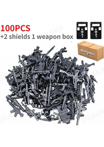 Moc Askeri Lar Yapı Taşları Parçalar Uyumlu Klasik Ordu Aksesuarları Bloklar Erkekler Için Oyuncaklar Hediye Diy Oyuncakları Brickscolor: 100PCB 2s 1W Kutu (Yurt Dışından)