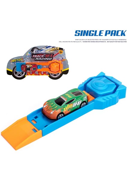 Mini Metal Track Launcher Rekabetçi Yarış Oyunu Geliştirme Ince Motor Becerileri Erkekler Için Noel Doğum Günü Hediyesi Kidscolor: Double Pack (Yurt Dışından)