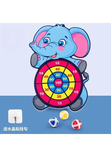 Montessori Sport Slingshot Hedef Yapışkan Top Dart Basketbol Masa Oyunları Eğitim Çocuk Dış Mekan Oyunu Toycolor: Blue Ele 3 Balls (Yurt Dışından)