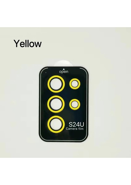 Samsung Galaxy S25 Uitra Lens Için 2-3pcs Aydınlık Seramik Kamera Lens Koruyucu Filmi Samsung Galaxy S24UITRA Lens Renk: Sarı/paket: S24UITRA (5pcs Için (Yurt Dışından)