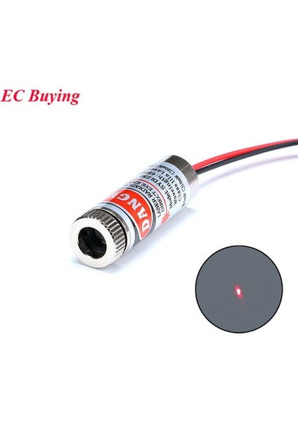 650NM 5 Mw Kırmızı Nokta Çizgi Çapraz Lazer Modülü Başkanı Cam Lens Odaklanabilir Ayarlanabilir Lazer Diyot Kafası Endüstriyel Çapı 12 mm 5 V (Yurt Dışından)