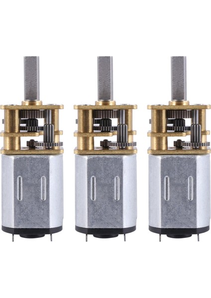 3x Dc 6 V 10 Rpm Mikro Hız Azaltma Motoru Mini Dişli Kutusu Motor 2 Terminalli Rc Araba Robot Modeli Dıy Ene (Yurt Dışından)