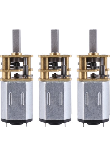 3x Dc 6 V 10 Rpm Mikro Hız Azaltma Motoru Mini Dişli Kutusu Motor 2 Terminalli Rc Araba Robot Modeli Dıy Ene (Yurt Dışından)