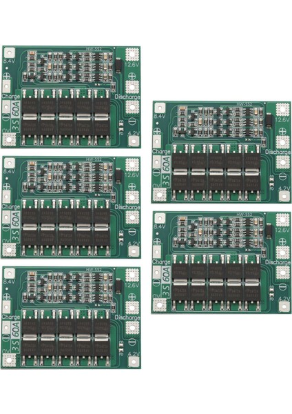5x 3s 60A Bms Kartı 11.1V 12.6V 18650 Li-Ion Lityum Koruma Levhası Geliştirilmiş Versiyon (Yurt Dışından) indirimleri