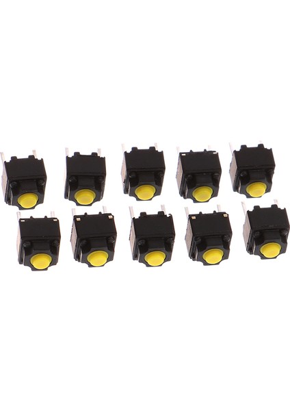 10 Adet Sessiz Düğmesi 6*6*7.3mm Sessiz Anahtarı Mikro Fare Düğmesi Anahtarı Karşılaşma (Yurt Dışından)