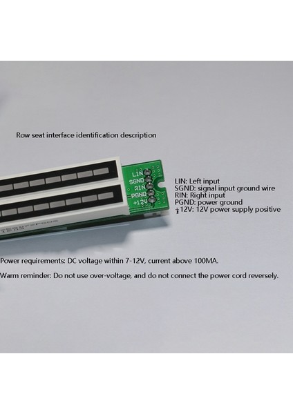 Çift 12 Müzik Seviyesi Göstergesi LED Spect Vu Metre Amplifikatör Lambaları Işık Hızı Ayarlanabilir Kurulu Mp3 Dc 7-12 V (Yurt Dışından) fırsatları