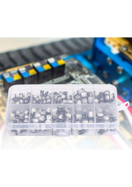 200 Adet 10-50 V Smd Elektrolitik Kondansatörler Seti 1 Uf 470 Uf E Kapaklı Kondansatör Çeşitleri (Yurt Dışından) modelleri