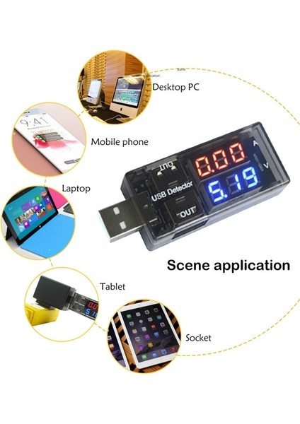 USB Akım ve Gerilim Dedektörü Test Cihazı USB Metre Gerilim Ölçer Test Cihazı Çift Masa Ekran Akü Voltajı Monitörü (Yurt Dışından) indirimleri