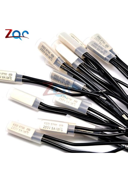 KSD9700 250 V 5A 40 ~ 135 Derece Bimetal Disk Sıcaklık Anahtarı Normal Açık Termostat Termal Koruyucu 60 80 Santigrat Derecelendirme Yok (Yurt Dışından)
