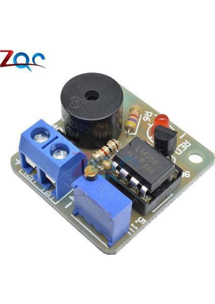 Dc 12 V LM358 Akümülatör Ses Işığı Alarm Kartı Buzzer Aşırı Deşarjı Önlemek Kontrol Modülü Aşırı Gerilim Koruması Olmadan (Yurt Dışından)
