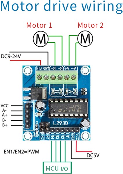 Adet Mini L293D Motor Sürücü Genişletme Kartı Mini L293D Motor (Yurt Dışından) modelleri