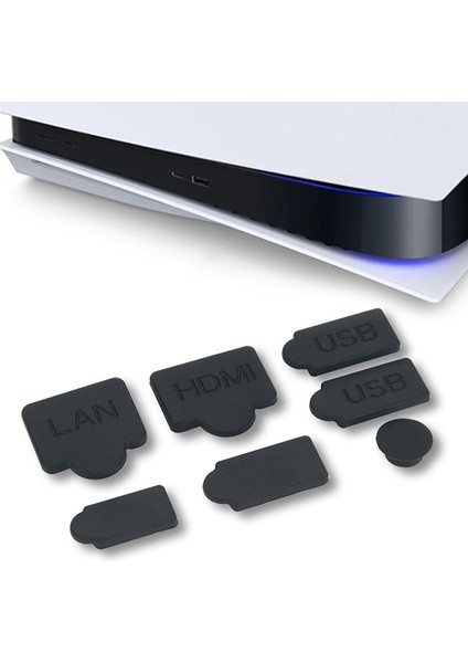 7 Adet Silikon Toz Fişleri USB Hdm Arayüzü Anti-Toz Kapağı Ps5 Oyun Konsolu Için (Yurt Dışından) fiyatları
