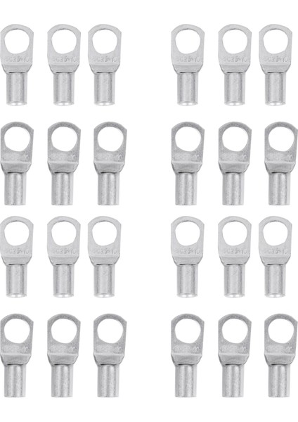 24 Bakır Boru 25MM x 10MM Pabucu Başlangıç Kablosu Kaynak Sıkma Terminal Halkası (Yurt Dışından)