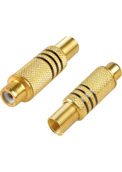 Rca Konnektör Fişi, 12'li Paket Rca Dişi Fiş Vidaları Ses Video In-Line Jack Adaptörü Altın Kaplama Lehim Tipi, Altın (Yurt Dışından) modelleri