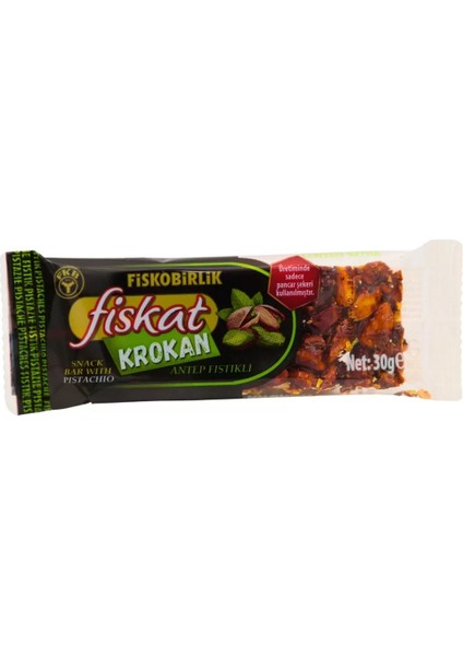 FİSKOBİRLİK ANTEP FISTIKLI KROKAN 30G X 25 ADET