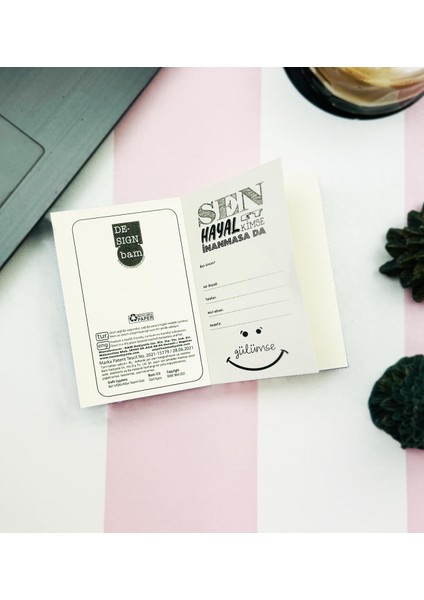 Yıldız Haritası Tasarımlı Sert Kapaklı Mini Defter