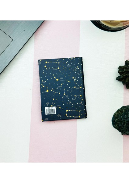Yıldız Haritası Tasarımlı Sert Kapaklı Mini Defter