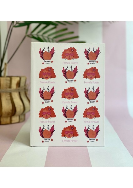 Kadın Gücü Tasarımlı Sert Kapaklı Defter