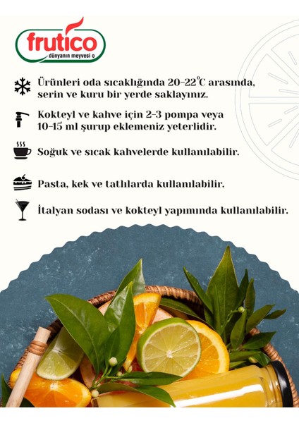 Karamel Kahve ve Kokteyl Şurubu 850 ml