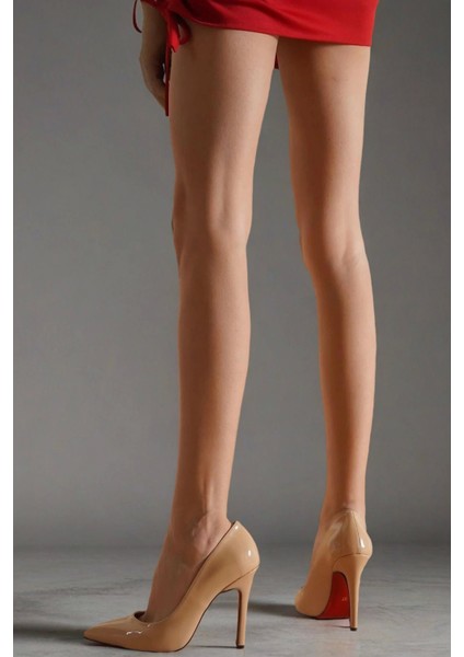 Kadın Sivri Burun Topuklu Ayakkabı Ince Topuk Rahat Şık Model Stiletto fırsatları
