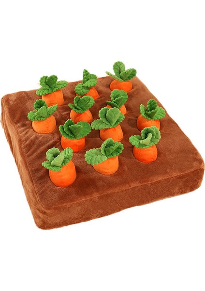 Xixishop Havuçlu Etkileşimli Köpek ve Kedi Plüsch Bulmaca Oyuncak (Yurt Dışından)