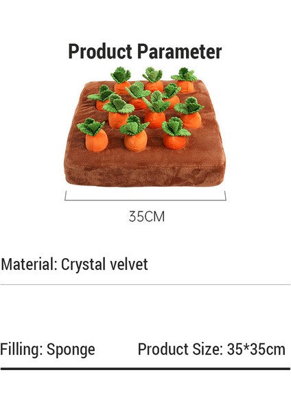 Xixishop Havuçlu Etkileşimli Köpek ve Kedi Plüsch Bulmaca Oyuncak (Yurt Dışından) fırsatları