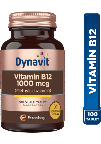 Vitamin B12 1000 Mcg 100 Dil Altı Tablet