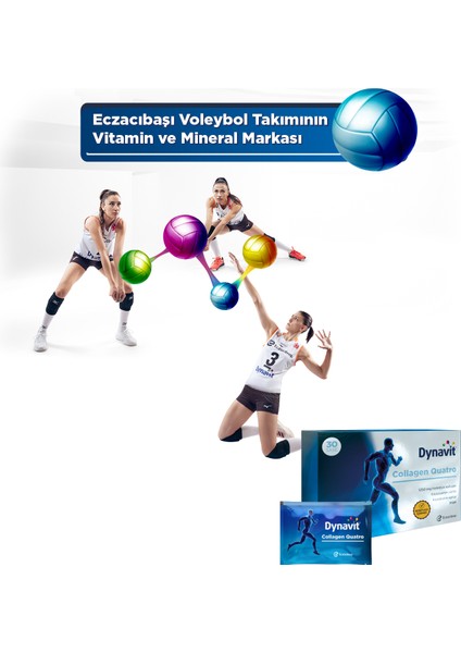 Collagen Quatro 30 Saşe - 2'li Avantaj Paketi - Hidrolize Peptit Tip 2 Tavuk Kolajeni, Glukozamin