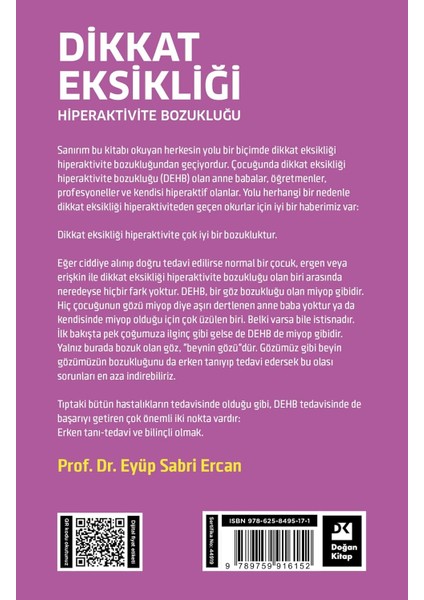 Dikkat Eksikliği ve Hiperaktivite - Eyüp Sabri Ercan