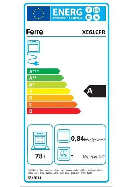 XE61CPR Gri Mekanik Fırın