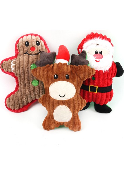 Xixishop Evcil Hayvan Pluş Şıngırdatma Oyuncakları Noel Serisi Köpek Evcil Hayvanları Için Sevimli Diş Çıkartma Oyuncakları (Yurt Dışından) modelleri